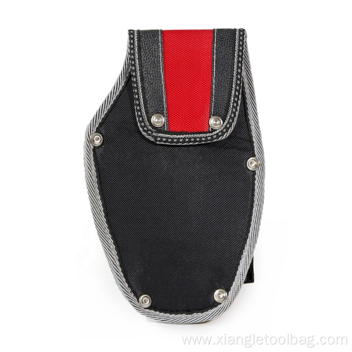 Red Black Drill Holster Velcro Strap Screwdriver Loop